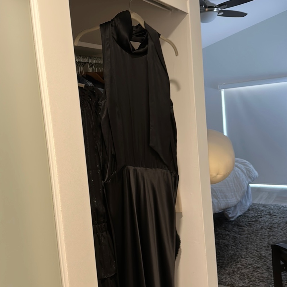 Generation Love Black Satin Dress